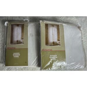 DG Home Sheer Window Panels Two Sets